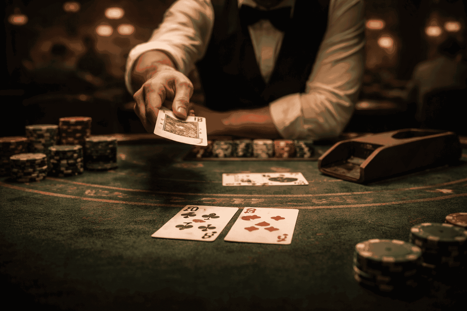 Cómo el ritmo del crupier influye en decisiones en blackjack
